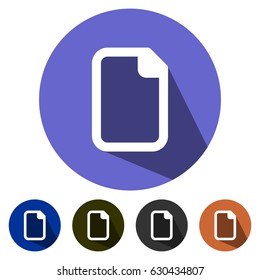 icons blank file for Web, Mobile and business