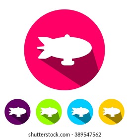 icons blimp for Web and Mobile