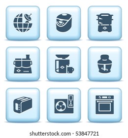 Icons with blue buttons 17