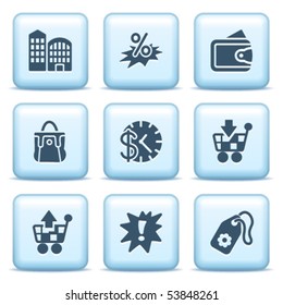 Icons with blue buttons 26