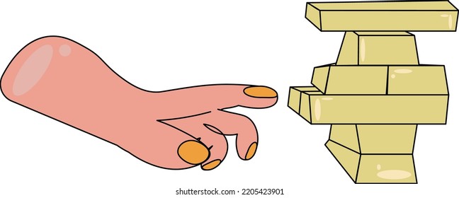 Icons board games hands isolated