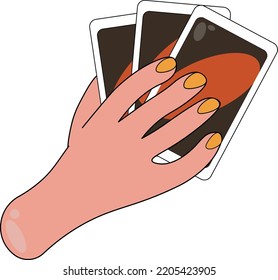 Icons board games hands isolated