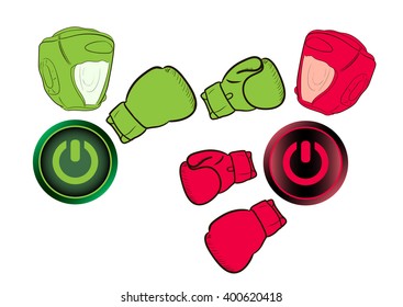 Icons boxers knockout