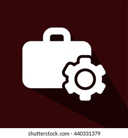 icons briefcase settings for Web, Mobile and business