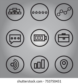 Icons for business, Contact, Social media, Education, Technology, Vector Illustration.
