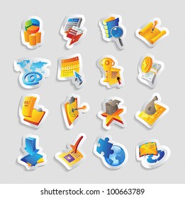 Icons for business and finance. Vector illustration.