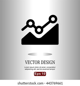 icons business graph flat for Web, Mobile and business