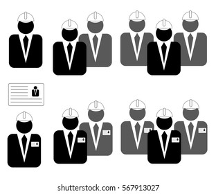 Icons for business, management, engineering, mechanical engineering, construction, manufacturing