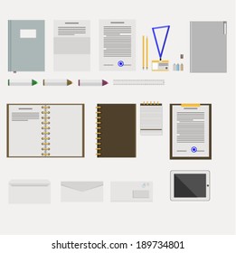 Icons for business. Set of icons for business on white.