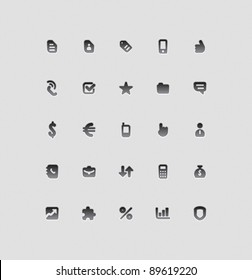 Icons for business. Vector illustration.