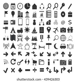  icons for business,technology, travel