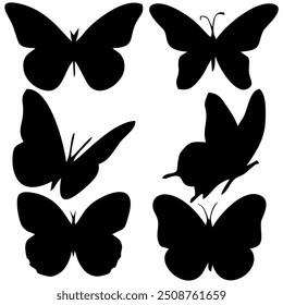 ícones de borboleta em corel draw nha