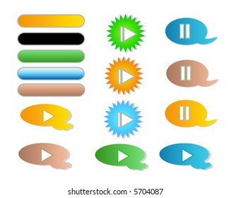 Icons, button