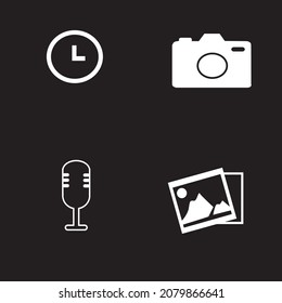 Icons Button Vector Illustration Art