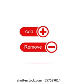 Icons buttons "add" and "remove".