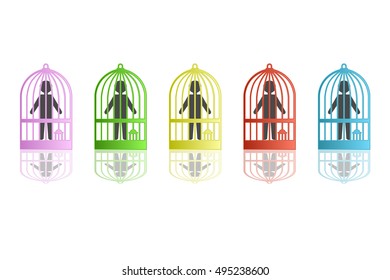 icons caged men