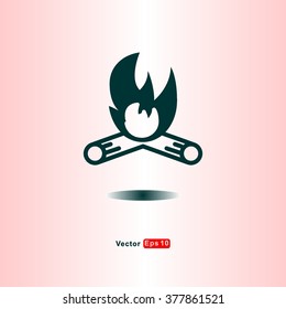 icons Campfire for Web and Mobile