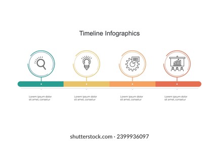 icons can be used for workflow layout, diagram, annual report. Vector infographics timeline design.