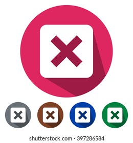 icons cancel button for Web,Mobile,placard and business