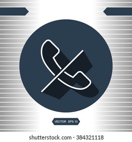 icons cancel call for Web and Mobile