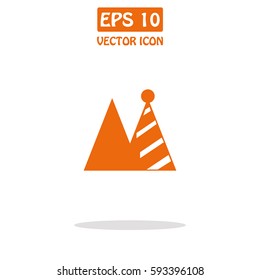 Icons cap for birthday celebrations Vector Icon.