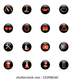 Icons from car dashboard and misc