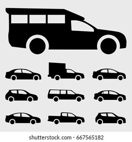 icons cars vector