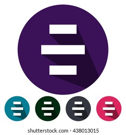 icons center alignet for Web, Mobile and business