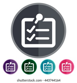 icons  check list outline flat for Web, Mobile and business
