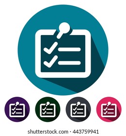 icons check list outline flat for Web, Mobile and business