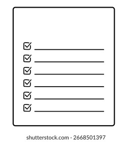 Icons for checklists, to-do lists, task lists, and done lists. Check marks and clipboard illustrations.
