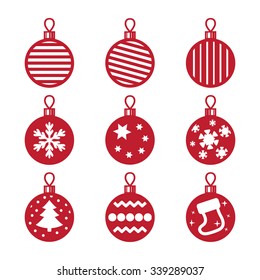 icons Christmas balls