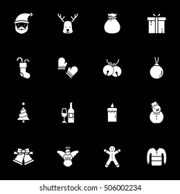  icons christmas. christmas set. vector illustration