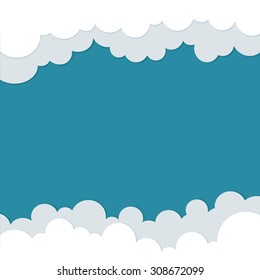 Icons cloud for your design. weather forecast. flat illustrations
