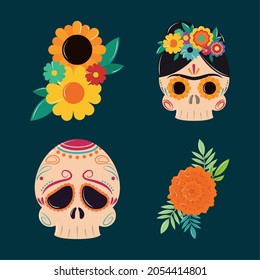 icons collection, day of the dead
