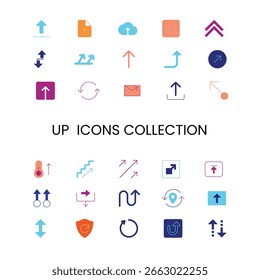 Iconos de UP en relleno de colección