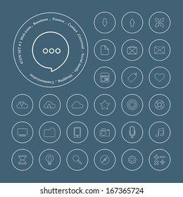 Icons collection. Vector icon set