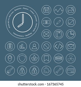 Icons collection. Vector icon set