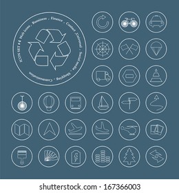 Icons collection. Vector icon set