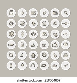 IT icons collection for your design