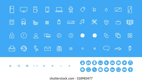 icons commerce on line 