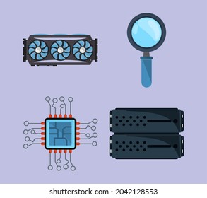 icons computer system technology parts