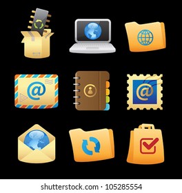Icons for concepts and metaphor. Vector illustration.