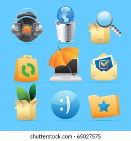 Icons for concepts and metaphor. Vector illustration.