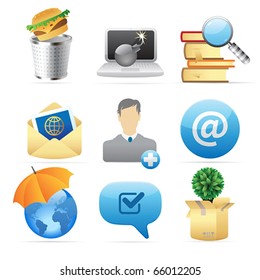 Icons for concepts and metaphor. Vector illustration.
