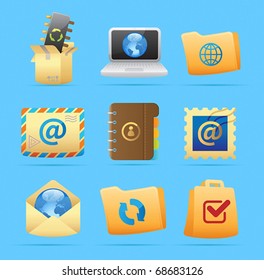 Icons for concepts and metaphor. Vector illustration.