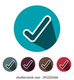 icons confirm for Web and Mobile