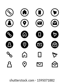 Icons For Contact Detail Set 