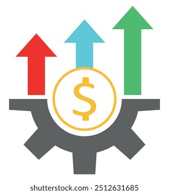 Ícones para os principais elementos do sucesso financeiro, incluindo investimentos estratégicos, marketing otimizado e crescimento dos negócios. Esses ícones destacam a eficiência e o planejamento para impulsionar a lucratividade.