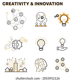 Icons for creativity and innovation